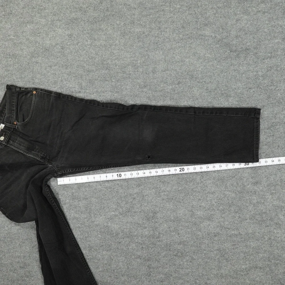 Vintage Levis 505 Mens Jeans Regular Straight Black Dark Y2K 36x32 (Tag 38x32)